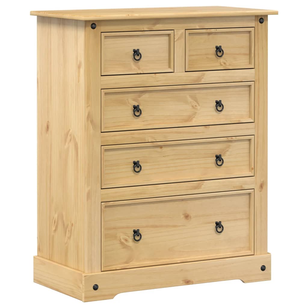 Kommode Corona 92x48x114 cm heltre furu
