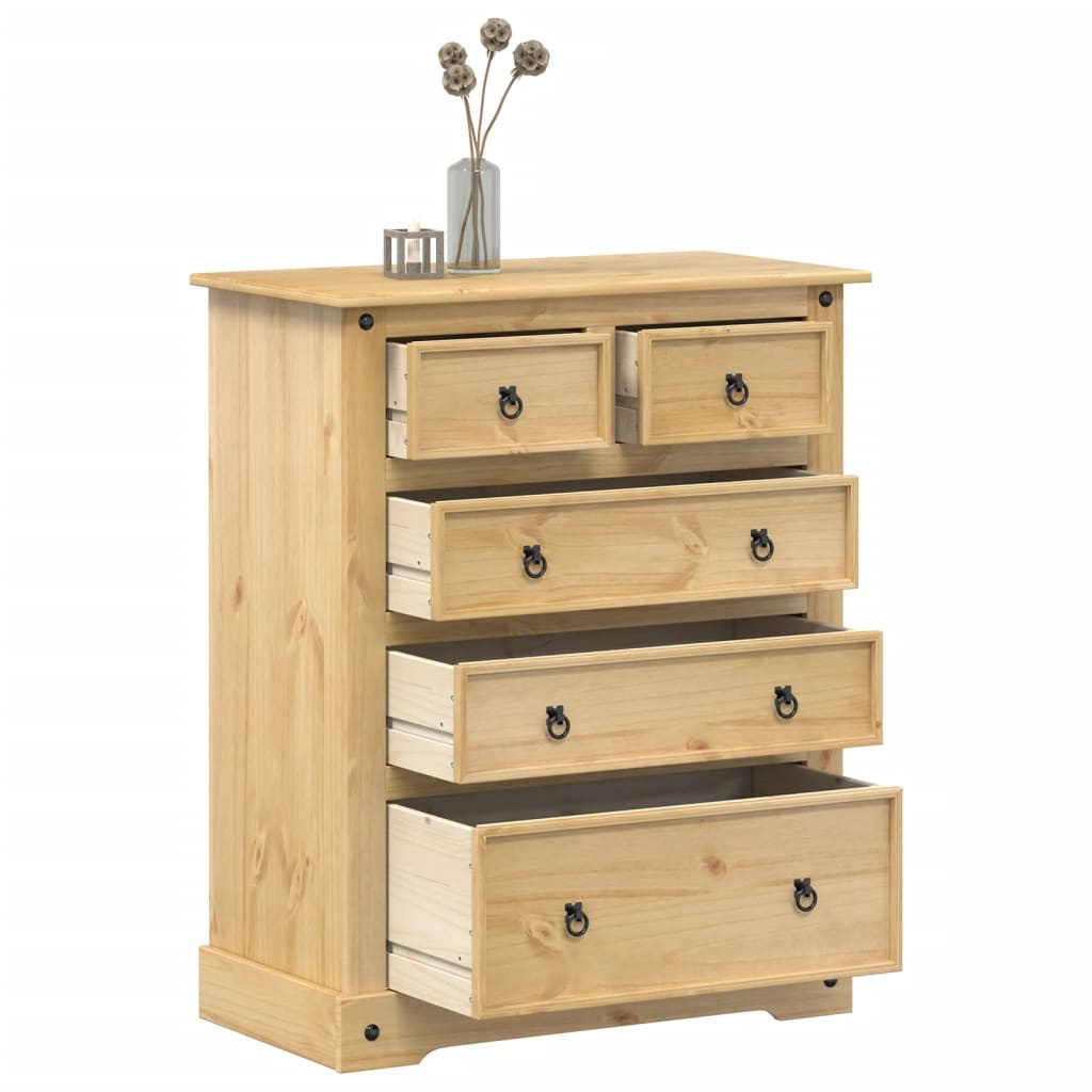 Kommode Corona 92x48x114 cm heltre furu