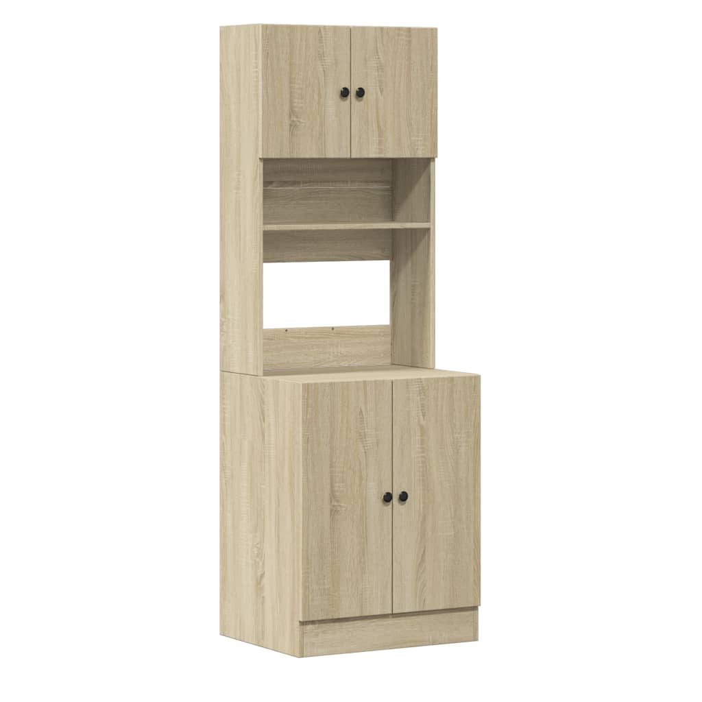 Kjøkkenskap sonoma eik 60x50x180 cm konstruert tre