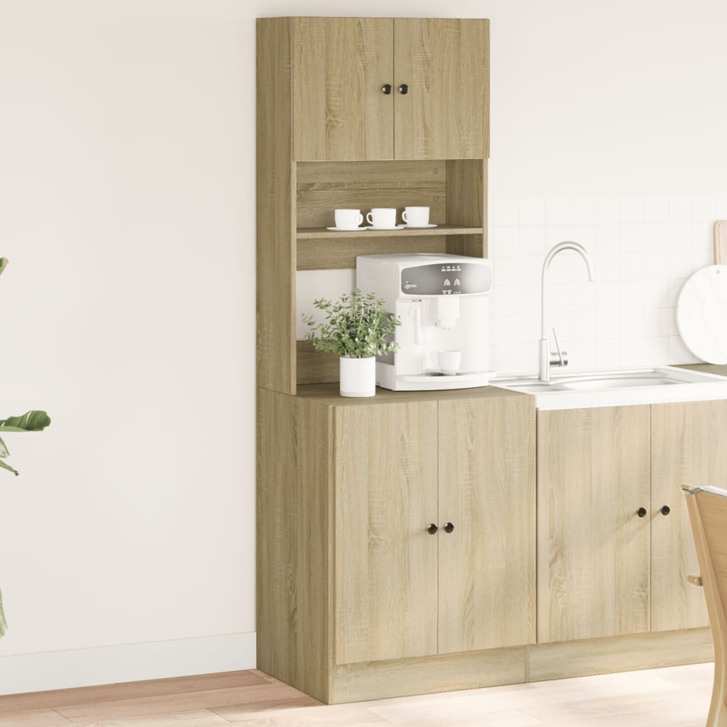 Kjøkkenskap sonoma eik 60x50x180 cm konstruert tre