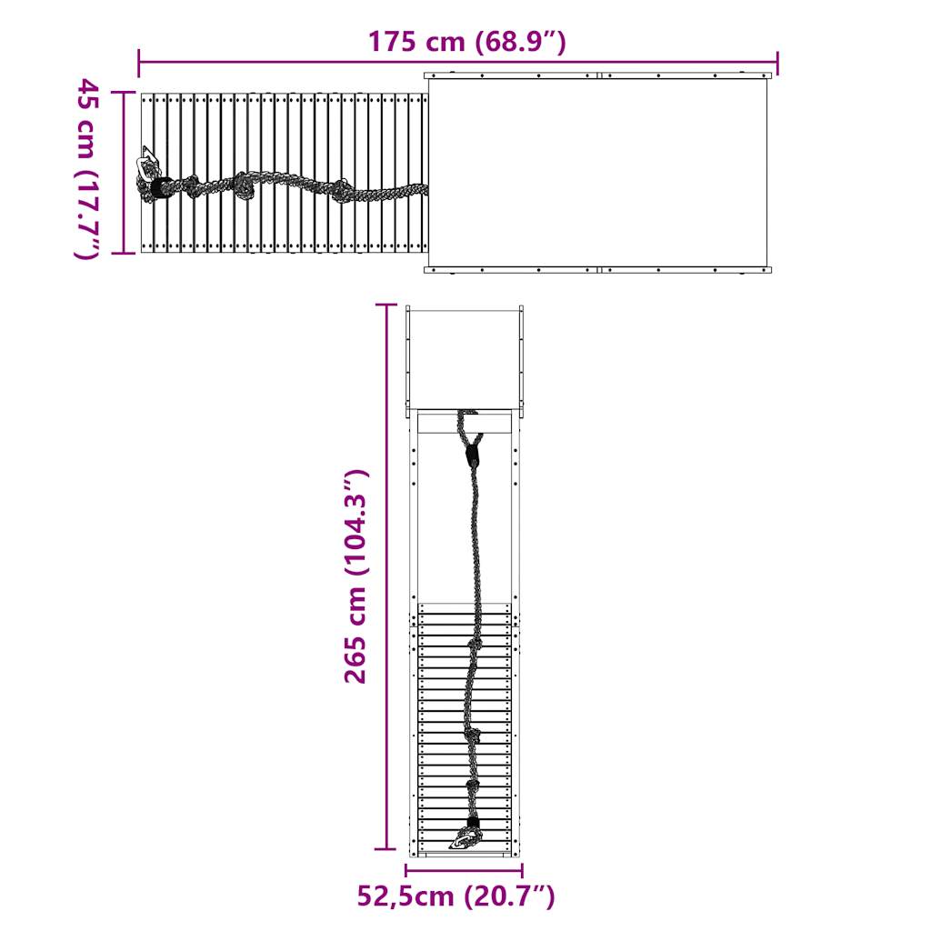 Utendørs lekesett heltre douglasgran