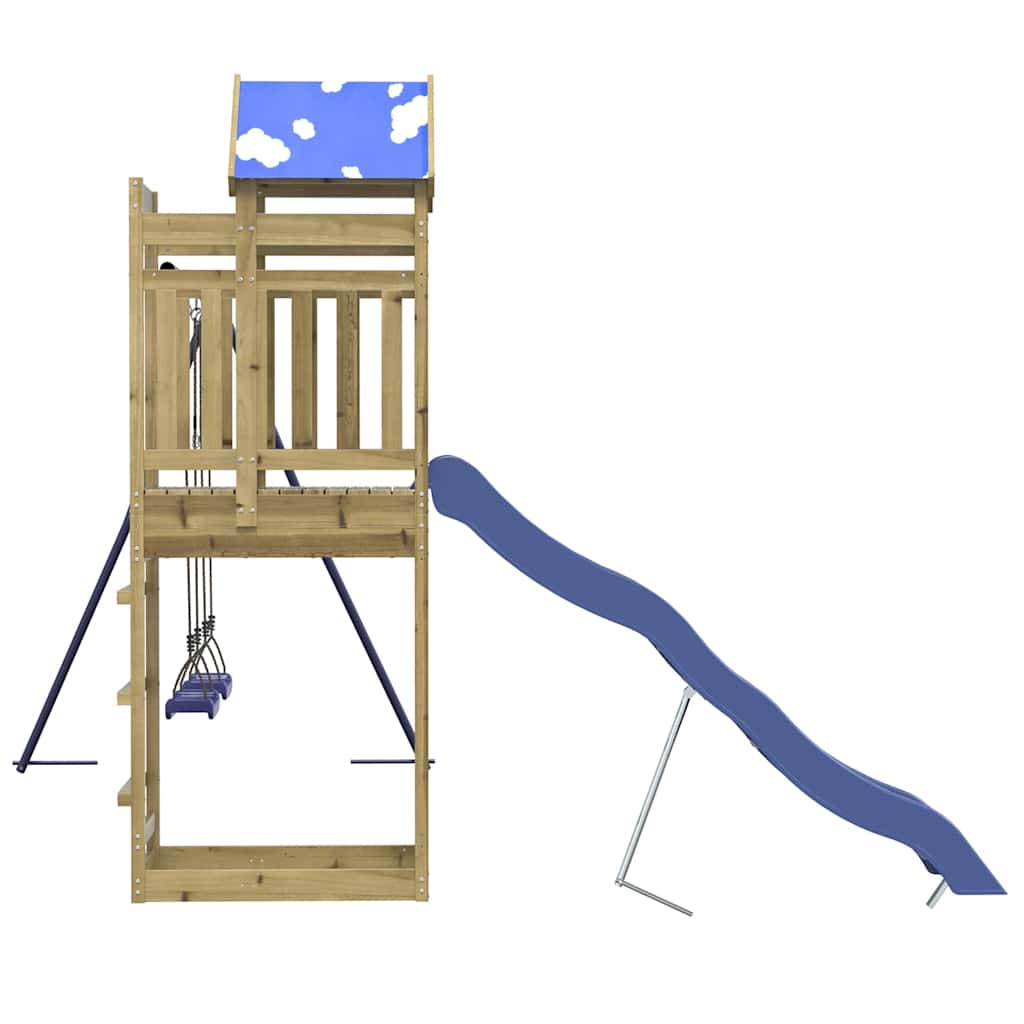 Utendørs lekesett impregnert furu