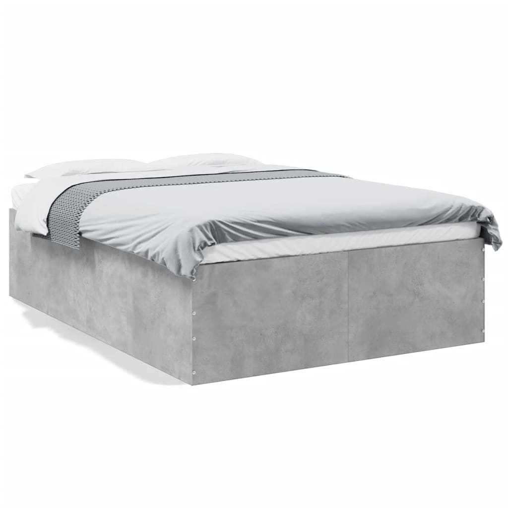 Sengeramme betonggrå 120x190 cm konstruert tre