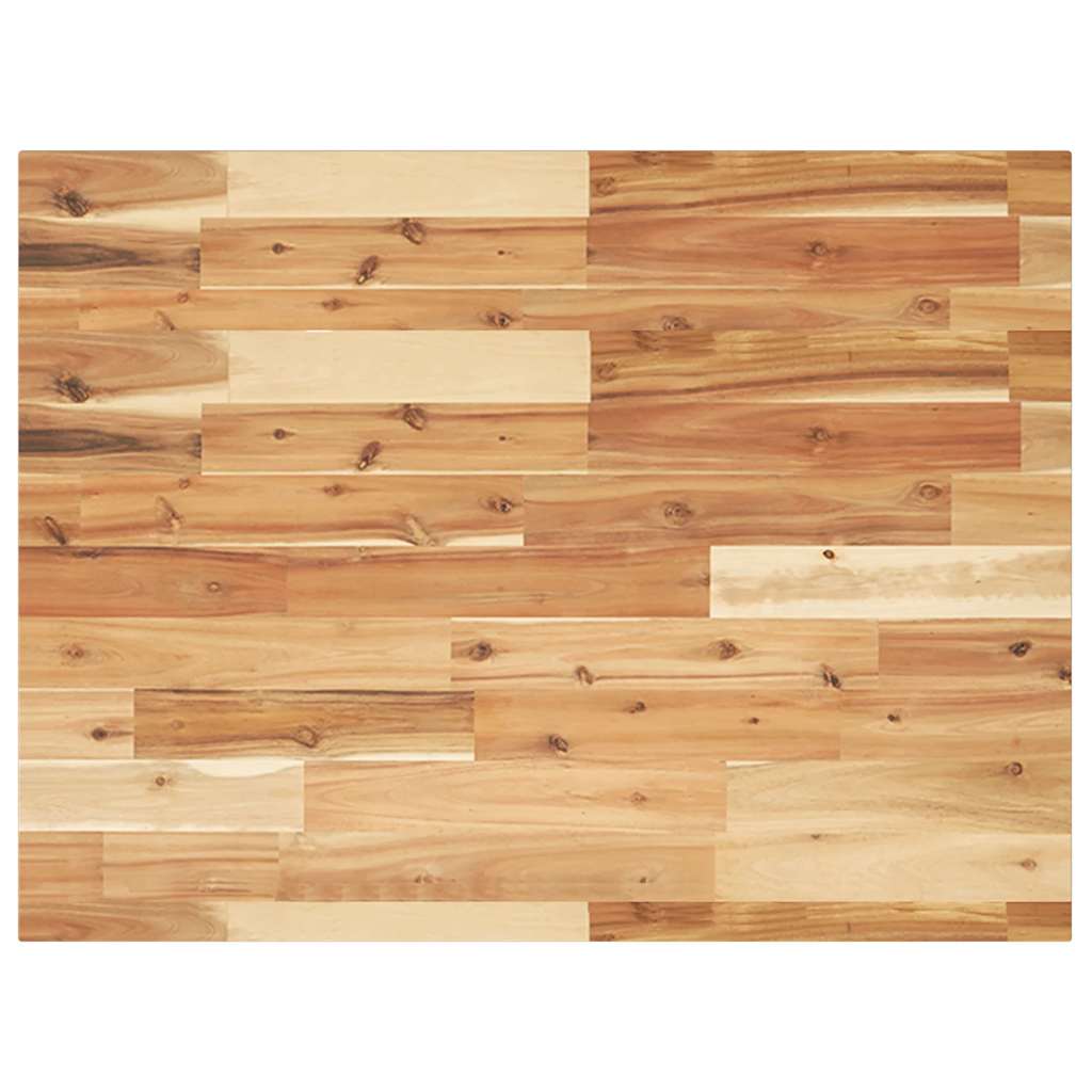 Bordplate ubehandlet 80x60x2 cm heltre akasie