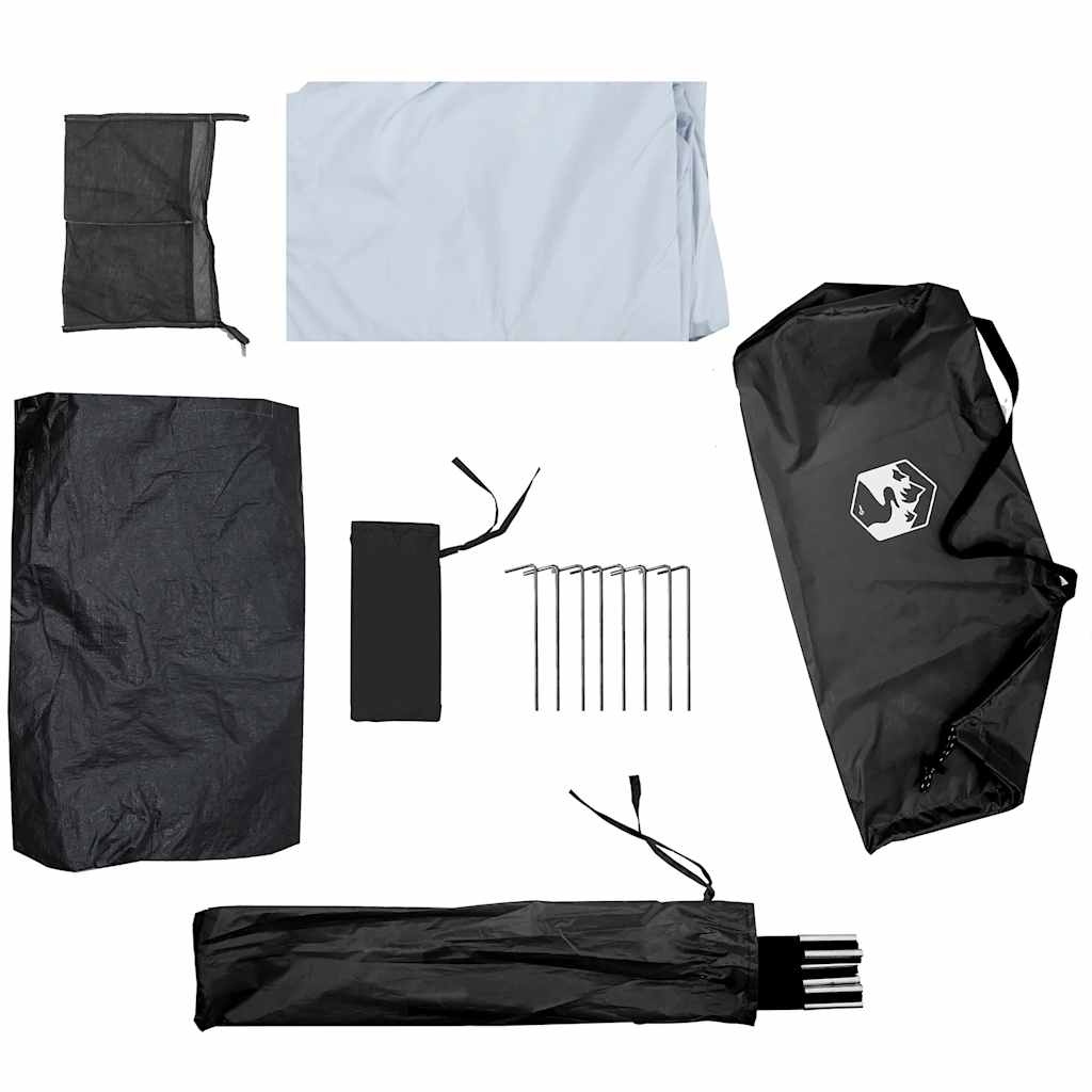 Campingtelt for 1 personer hvit blendingsstoff vanntett