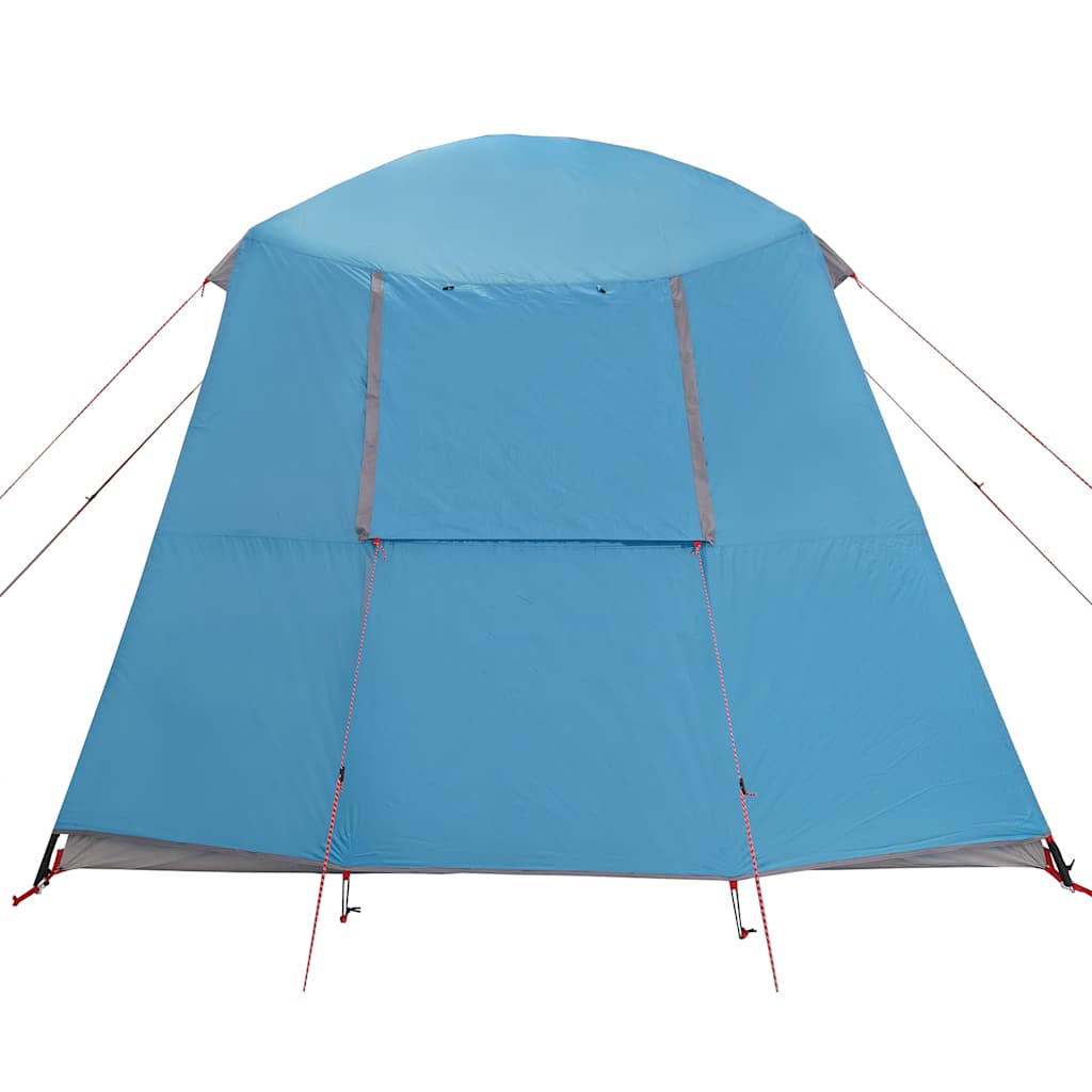 Campingtelt med verandakuppel 5 personer blå vanntett