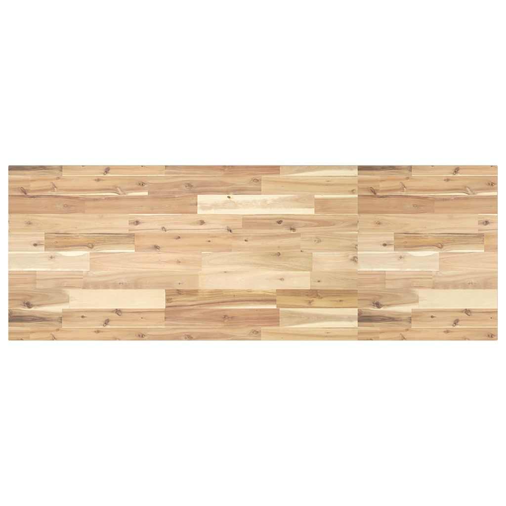 Bordplate rektangulær 140x50x2 cm heltre akasie