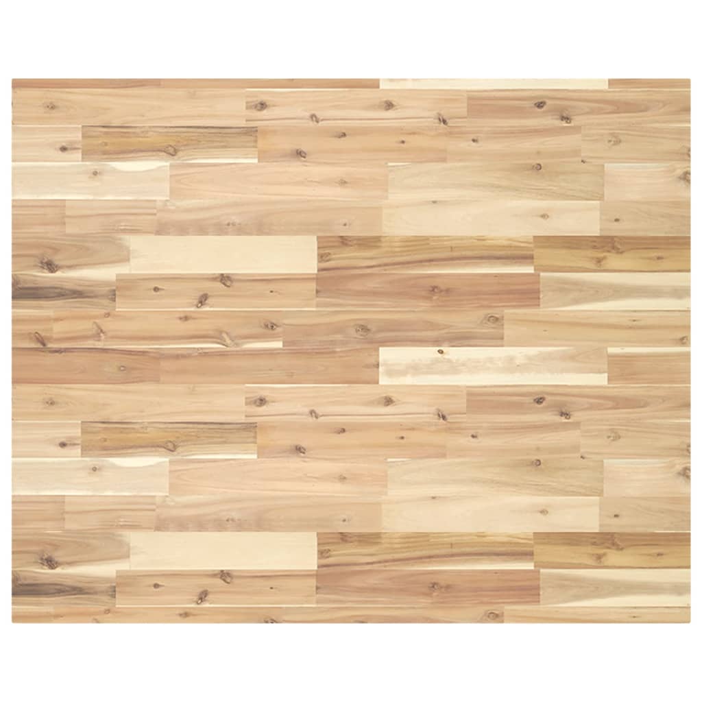 Bordplate rektangulær 100x80x4 cm heltre akasie