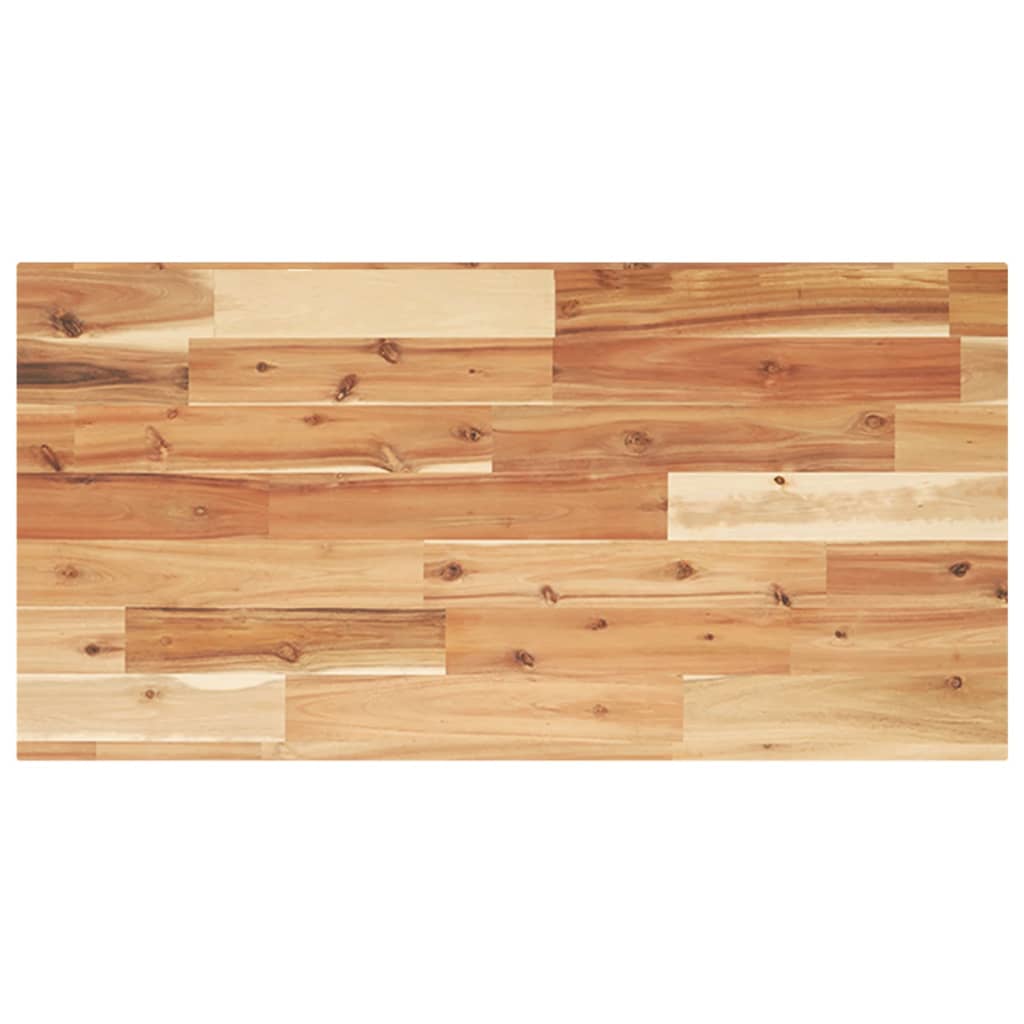 Bordplate rektangulær 80x40x2 cm heltre akasie
