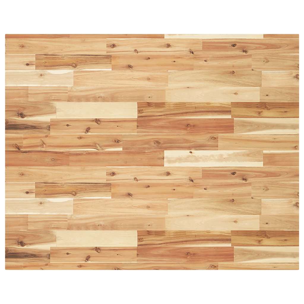 Bordplate rektangulær 100x80x4 cm heltre akasie