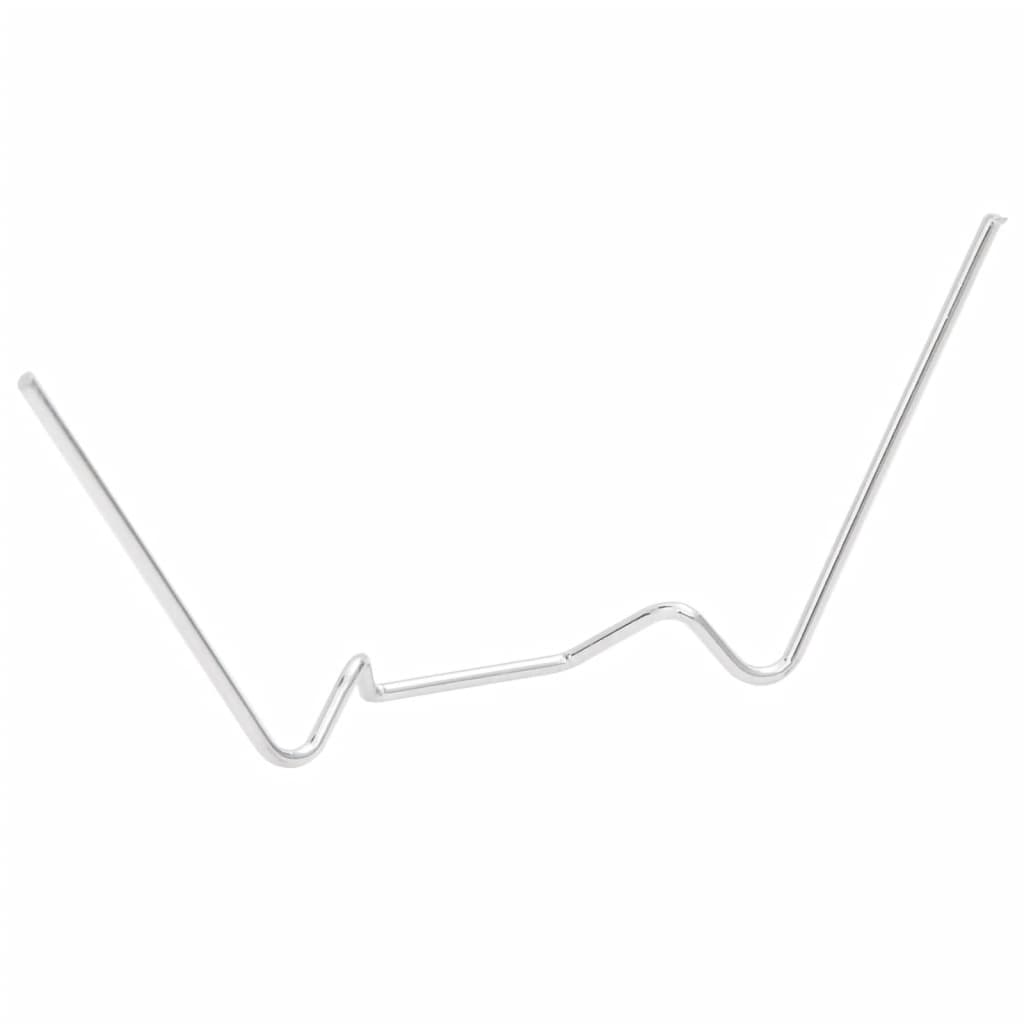 Drivhusklemmer 50 stk W type galvanisert stål