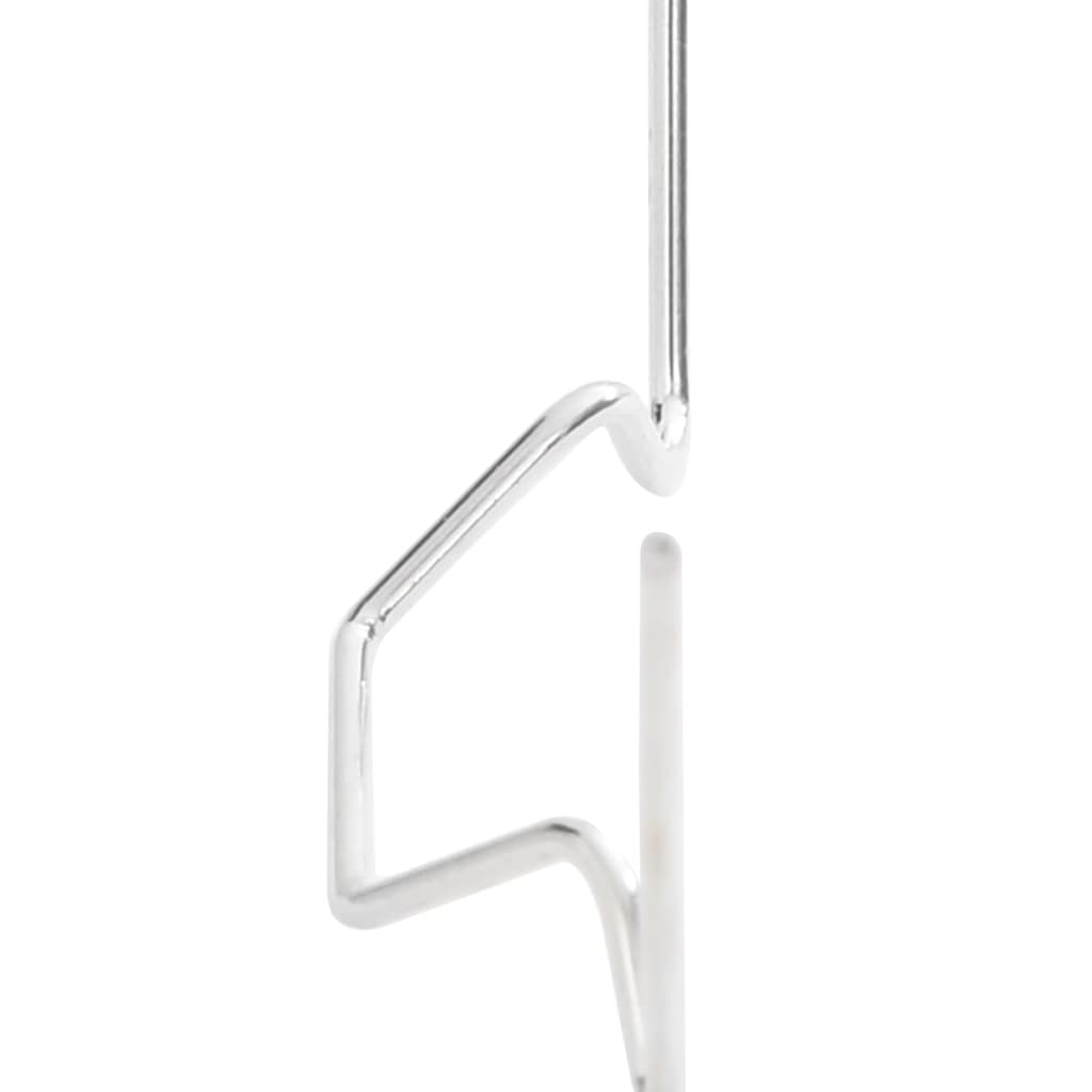 Drivhusklemmer 50 stk W type galvanisert stål