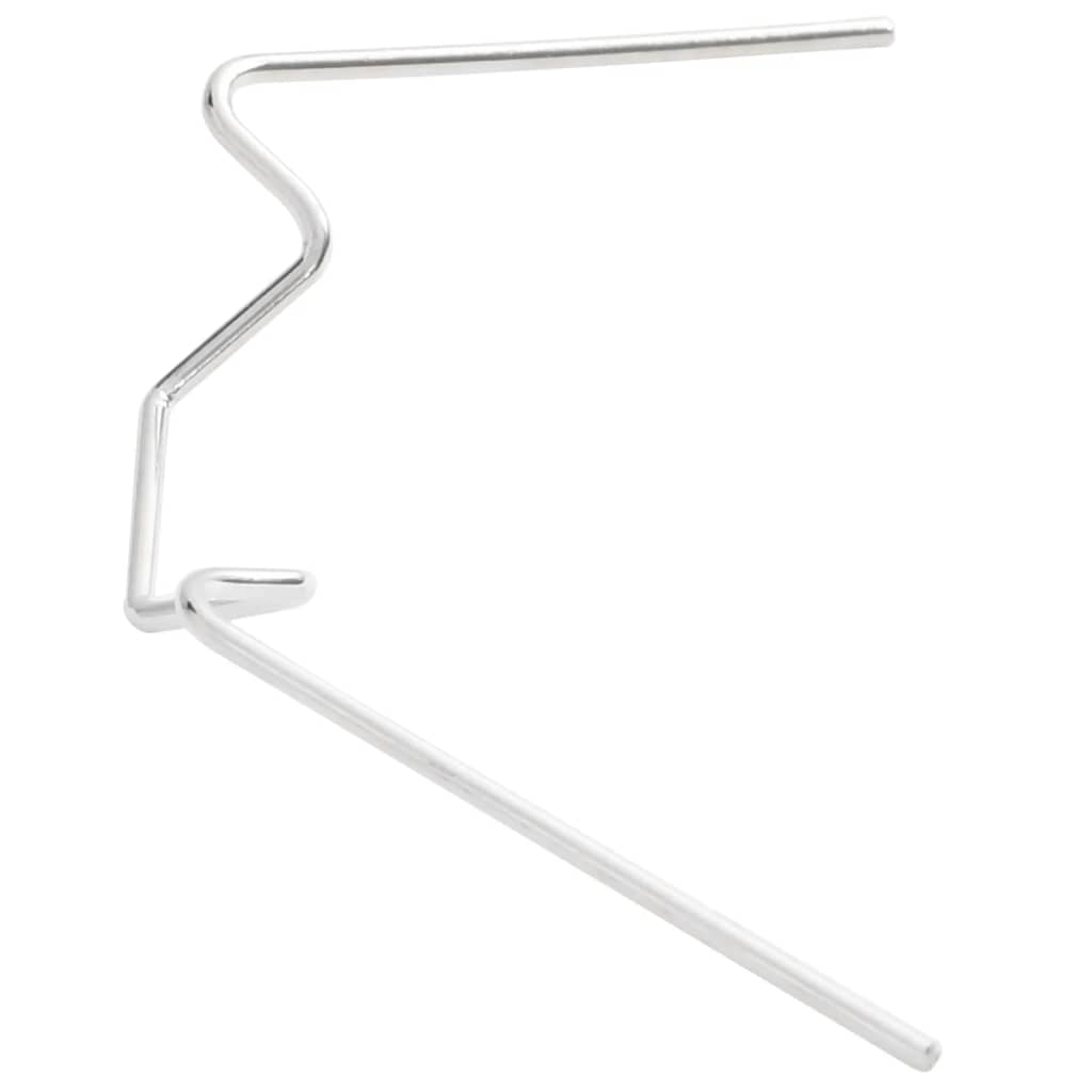 Drivhusklemmer 100 stk W type galvanisert stål