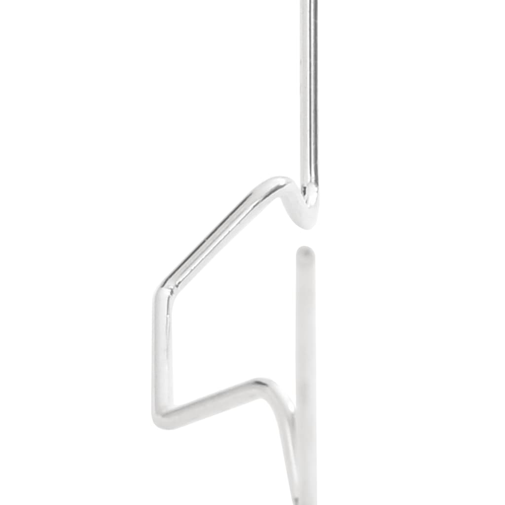 Drivhusklemmer 100 stk W type galvanisert stål