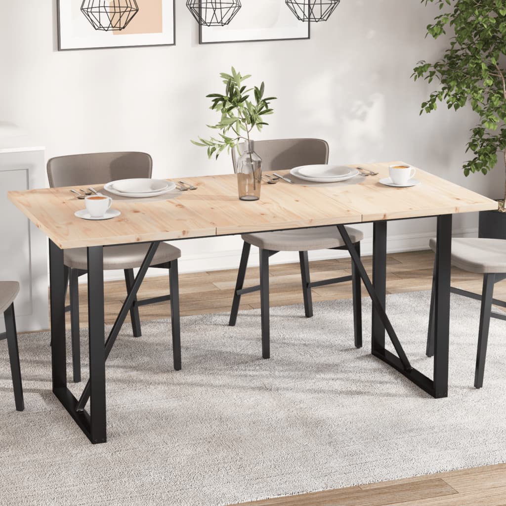 Bordplater 3 stk 80x53x2,5 cm rektangulær heltre furu