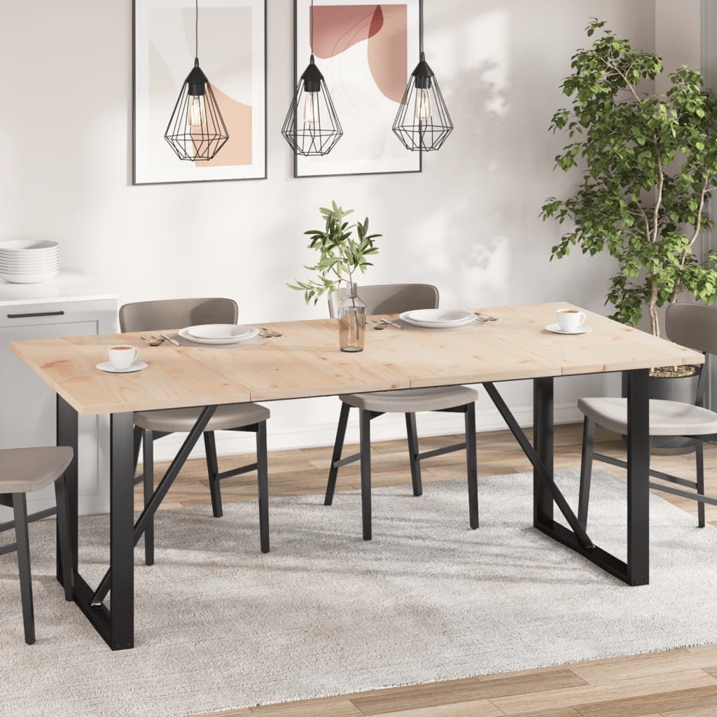 Bordplater 4 stk 100x50x2,5 cm rektangulær heltre furu