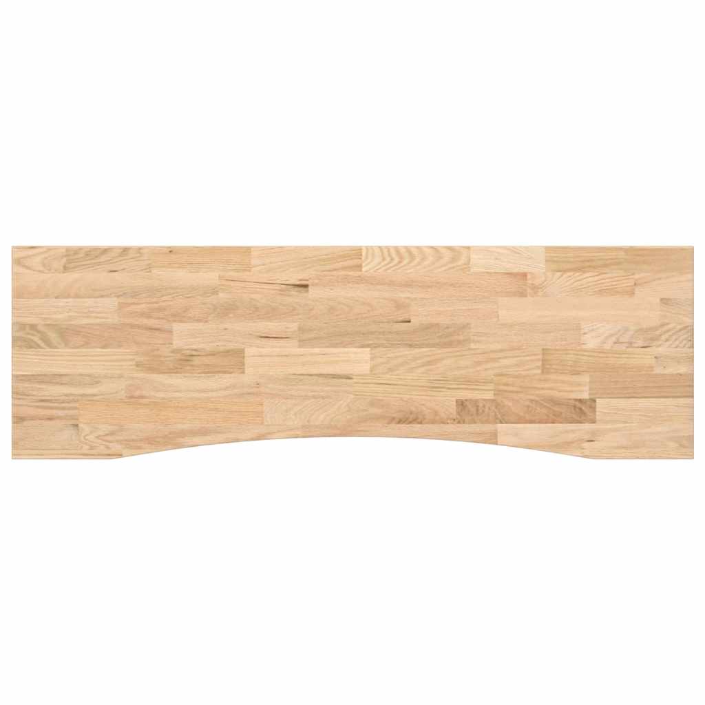 Bordplate rektangulær 160x50x2,5 cm ubehandlet heltre eik