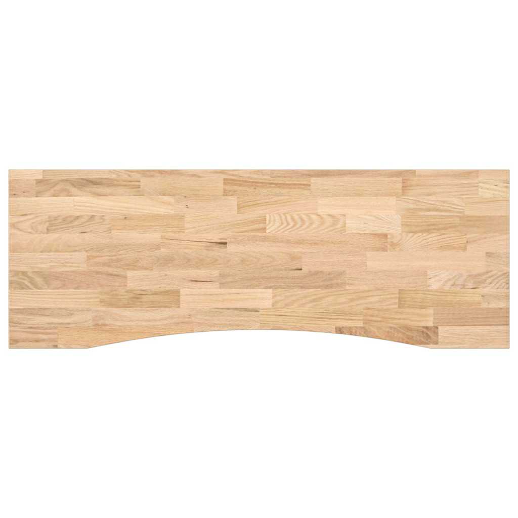 Bordplate rektangulær 140x60x2,5 cm ubehandlet heltre eik