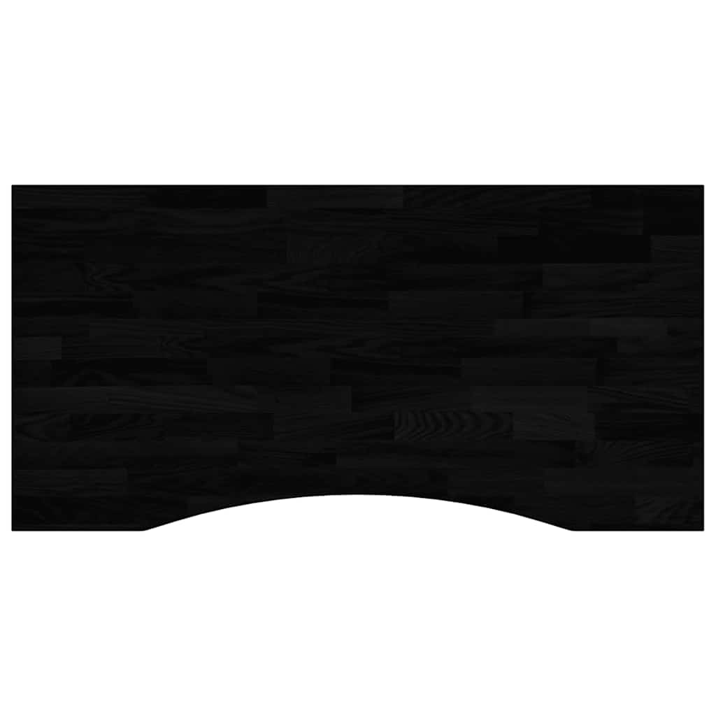 Bordplate mørkebrun 100x50x2,5 cm rektangulær heltre eik