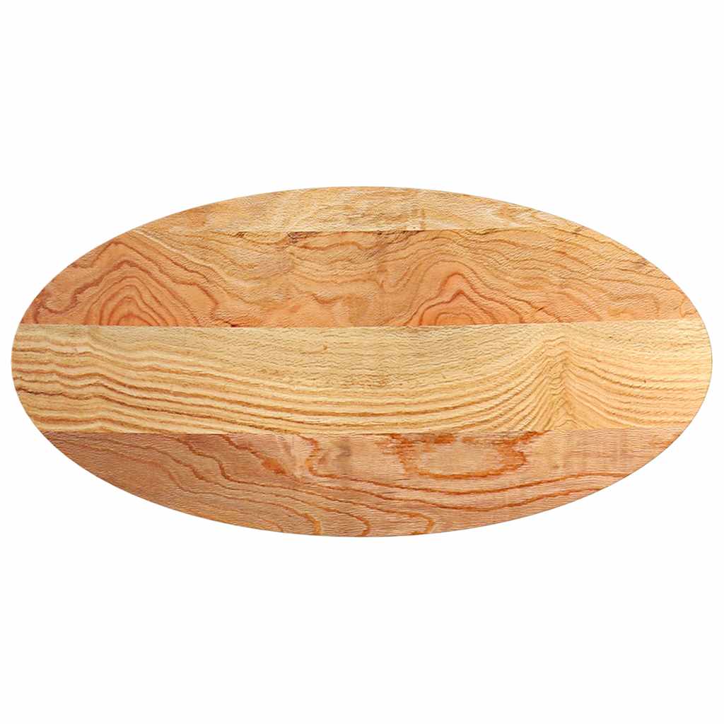 Bordplate lysebrun 120x60x2 cm oval heltre eik