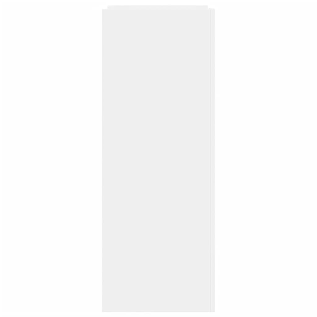 Skohylle hvit 74,5x37,5x100 cm konstruert tre