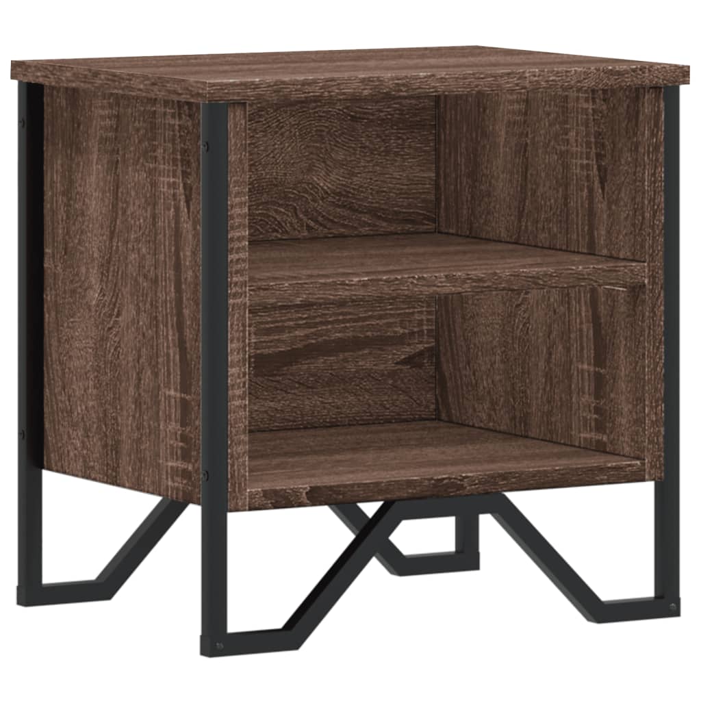Nattbord brun eik 40x30x40 cm konstruert tre
