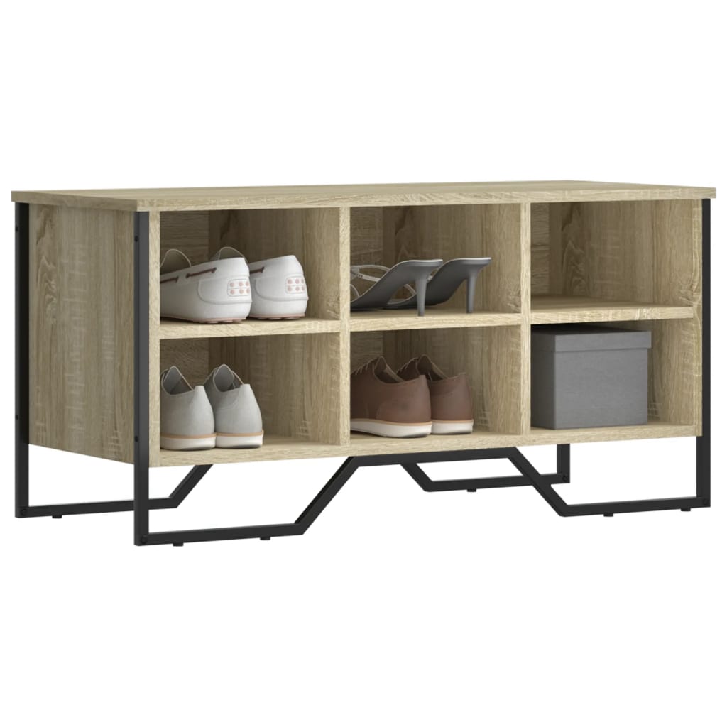 Skohylle sonoma eik 90x38x45,5 cm konstruert tre