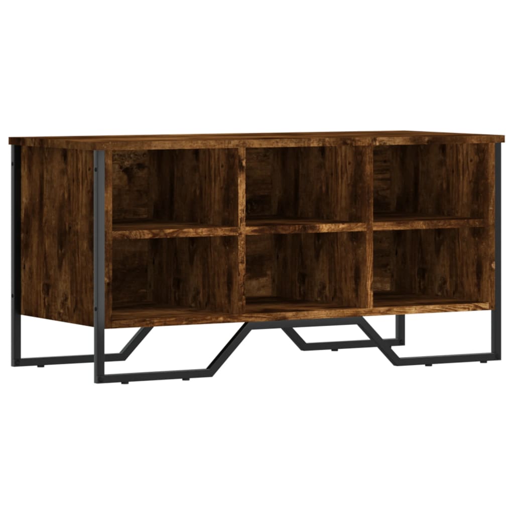 Skohylle røkt eik 90x38x45,5 cm konstruert tre