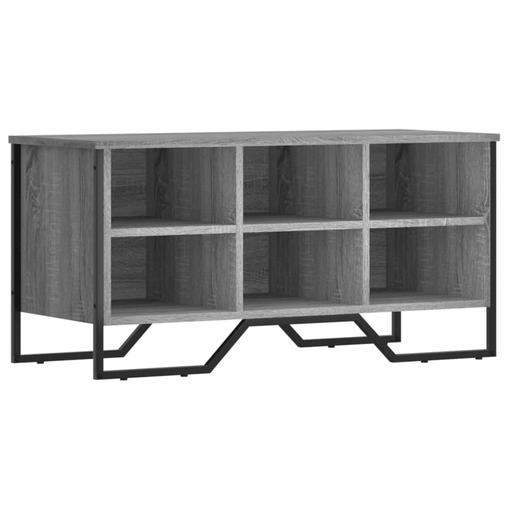 Skohylle grå sonoma 90x38x45,5 cm konstruert tre