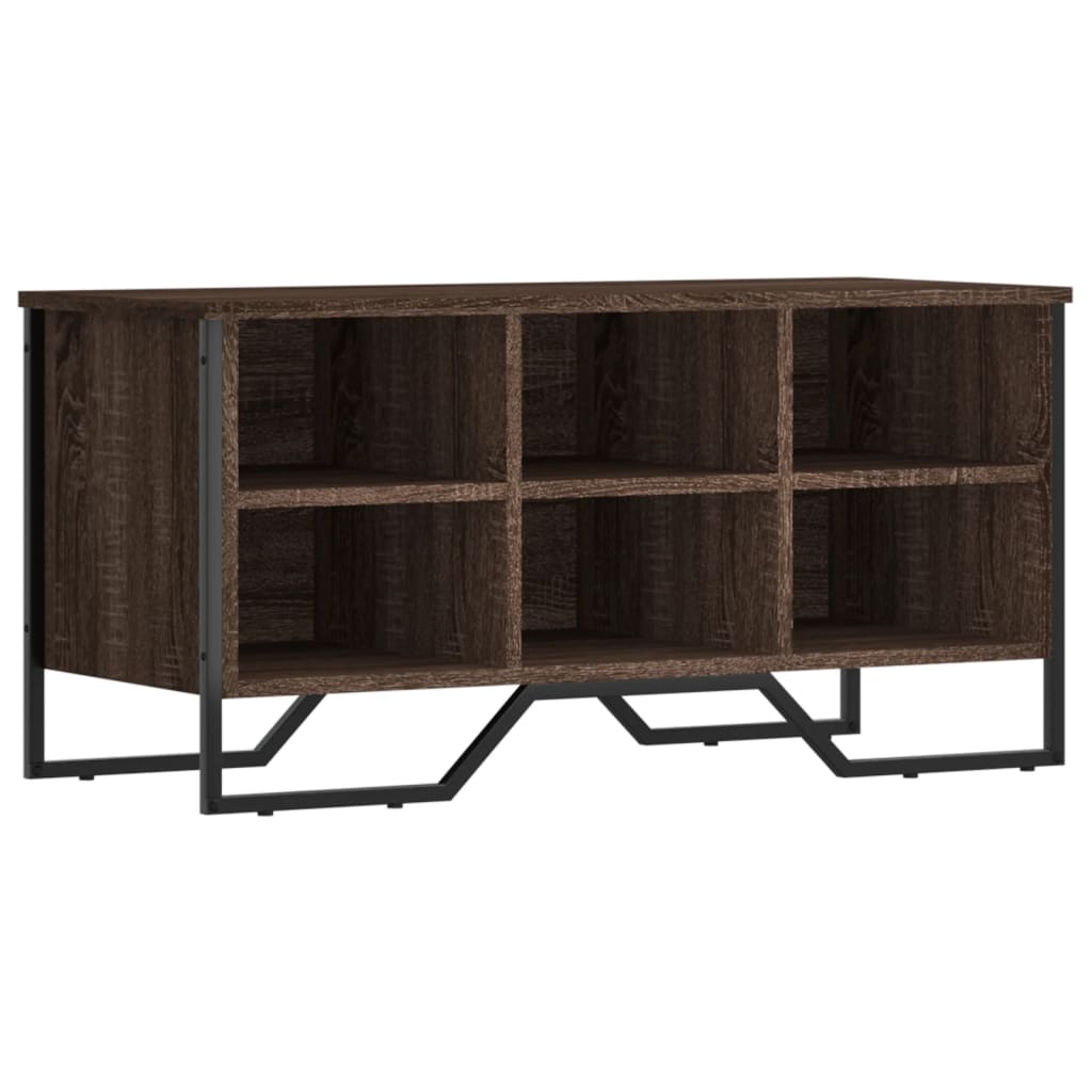 Skohylle brun eik 90x38x45,5 cm konstruert tre