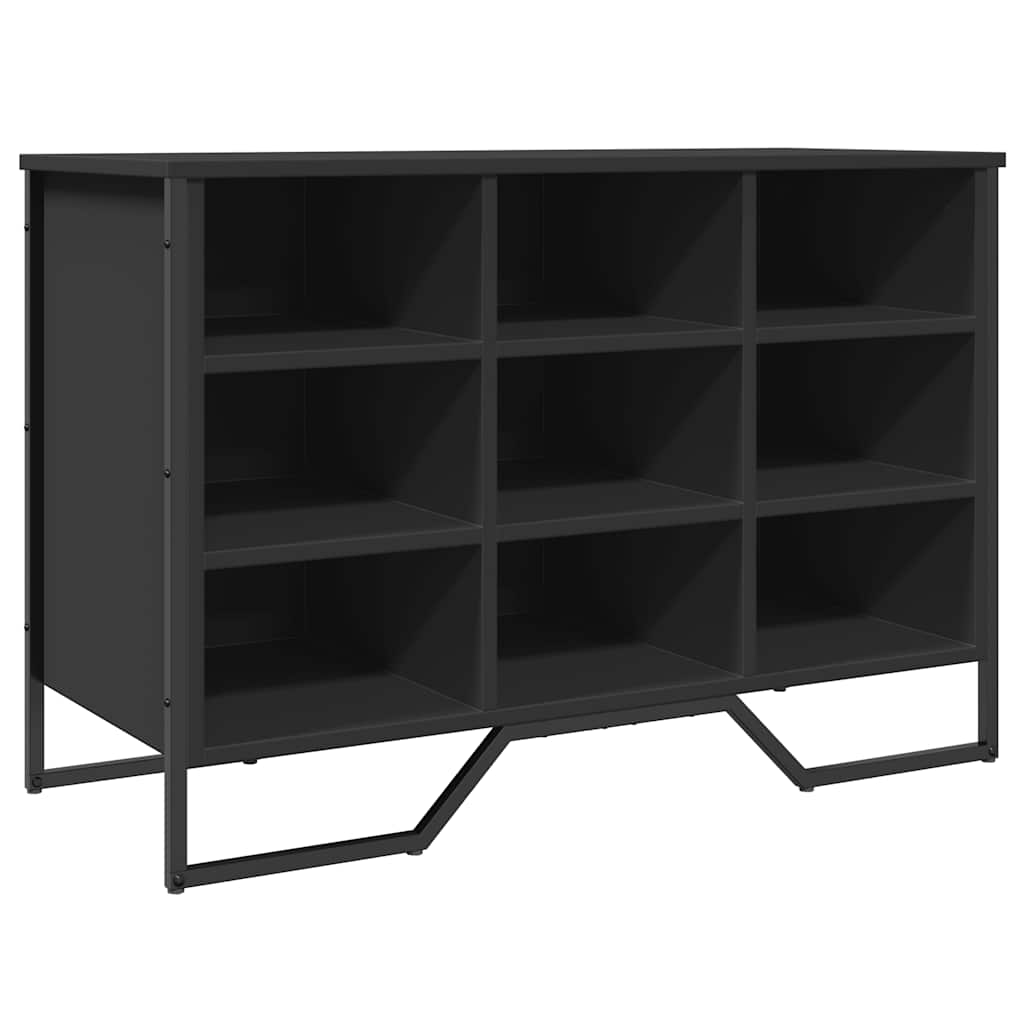 Skohylle svart 90x38x61,5 cm konstruert tre