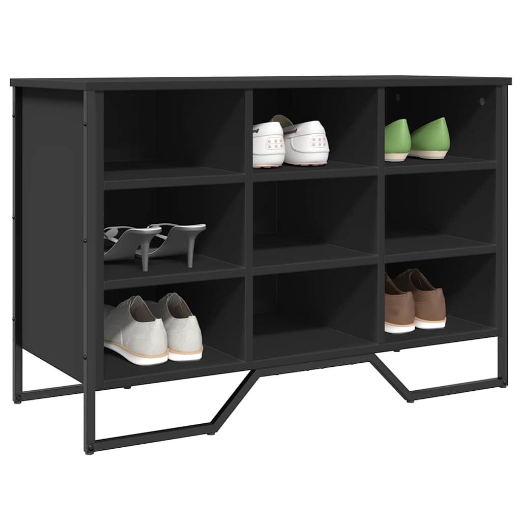 Skohylle svart 90x38x61,5 cm konstruert tre
