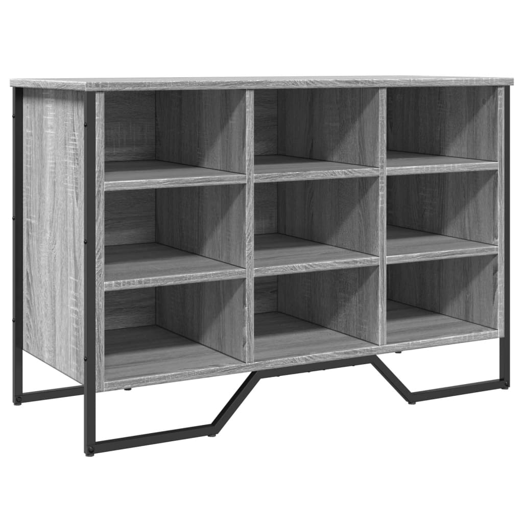 Skohylle grå sonoma 90x38x61,5 cm konstruert tre