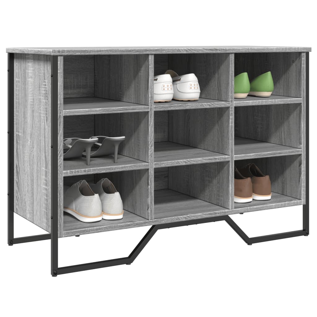 Skohylle grå sonoma 90x38x61,5 cm konstruert tre
