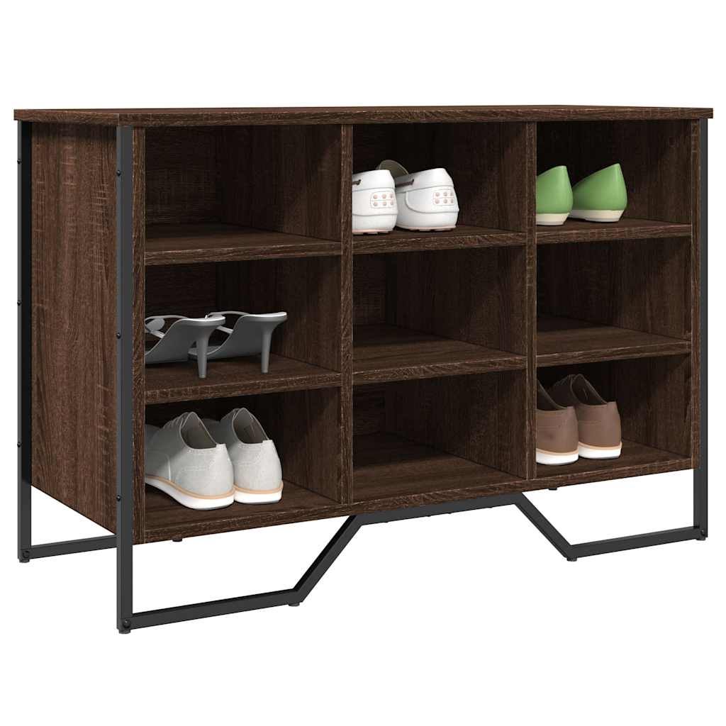 Skohylle brun eik 90x38x61,5 cm konstruert tre