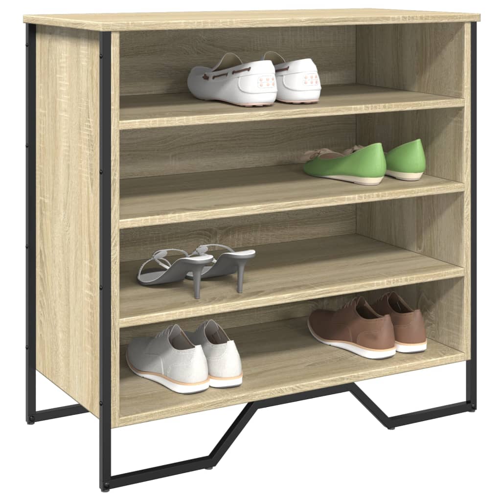 Skohylle sonoma eik 80x38x78 cm konstruert tre