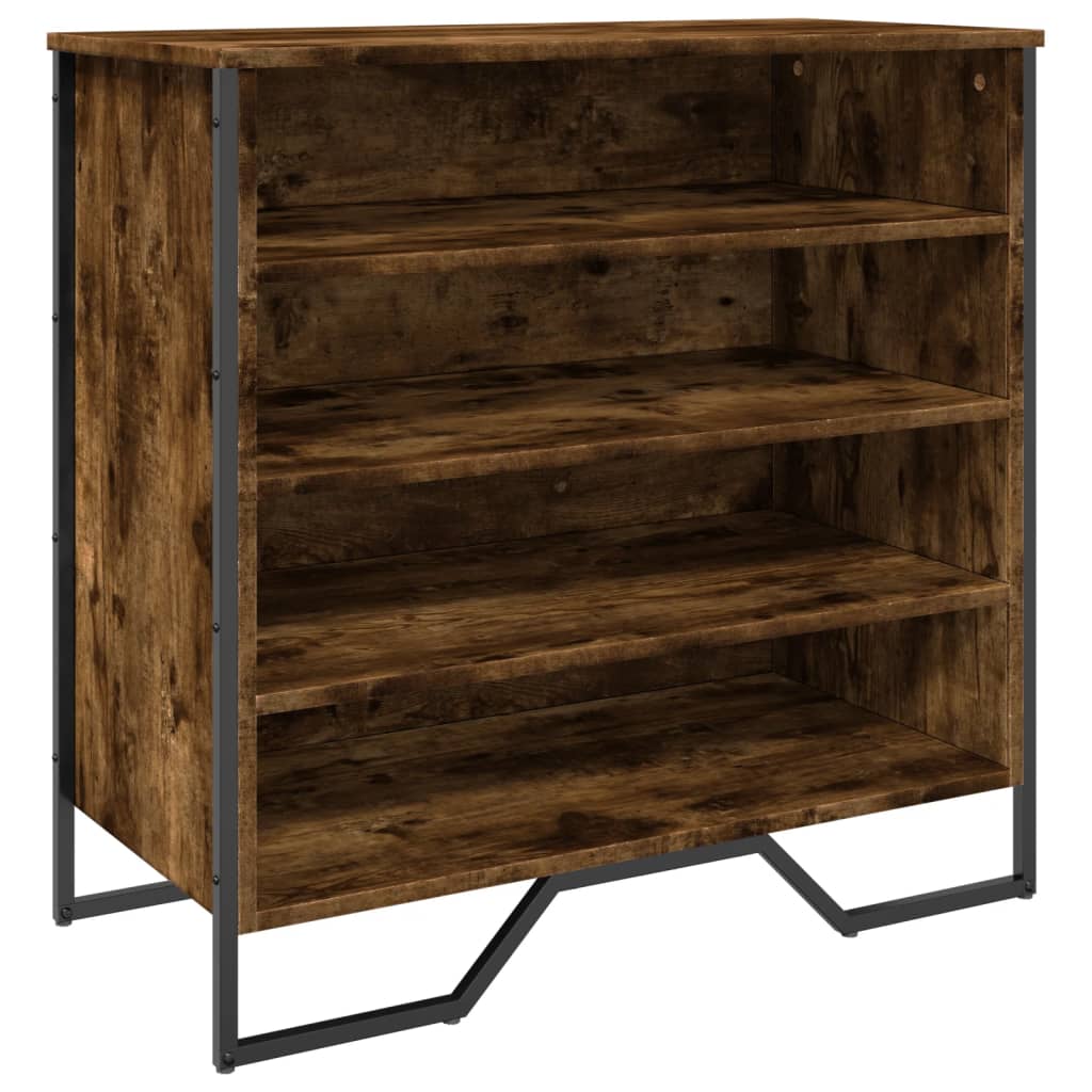 Skohylle røkt eik 80x38x78 cm konstruert tre