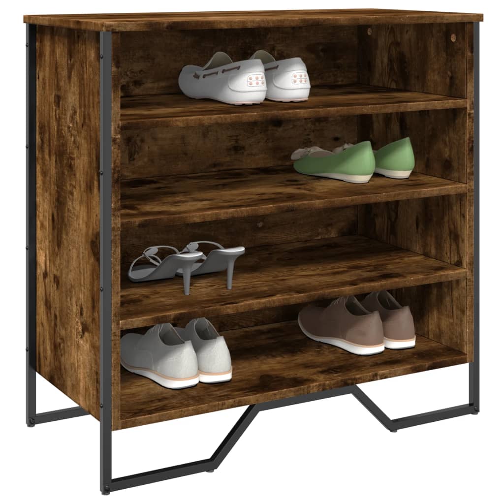 Skohylle røkt eik 80x38x78 cm konstruert tre