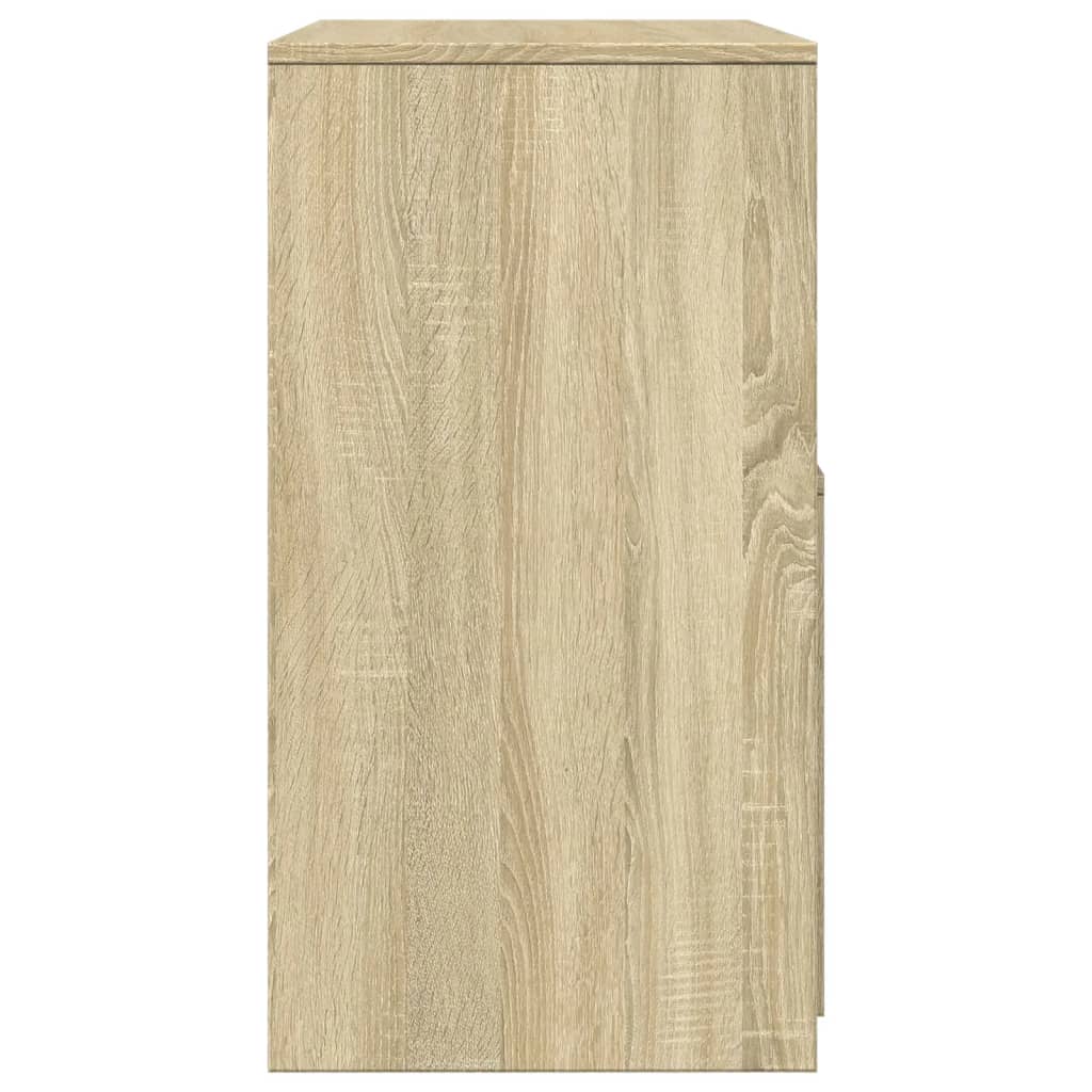 Sminkebord med krakk sonoma eik 60x40x113,5 cm