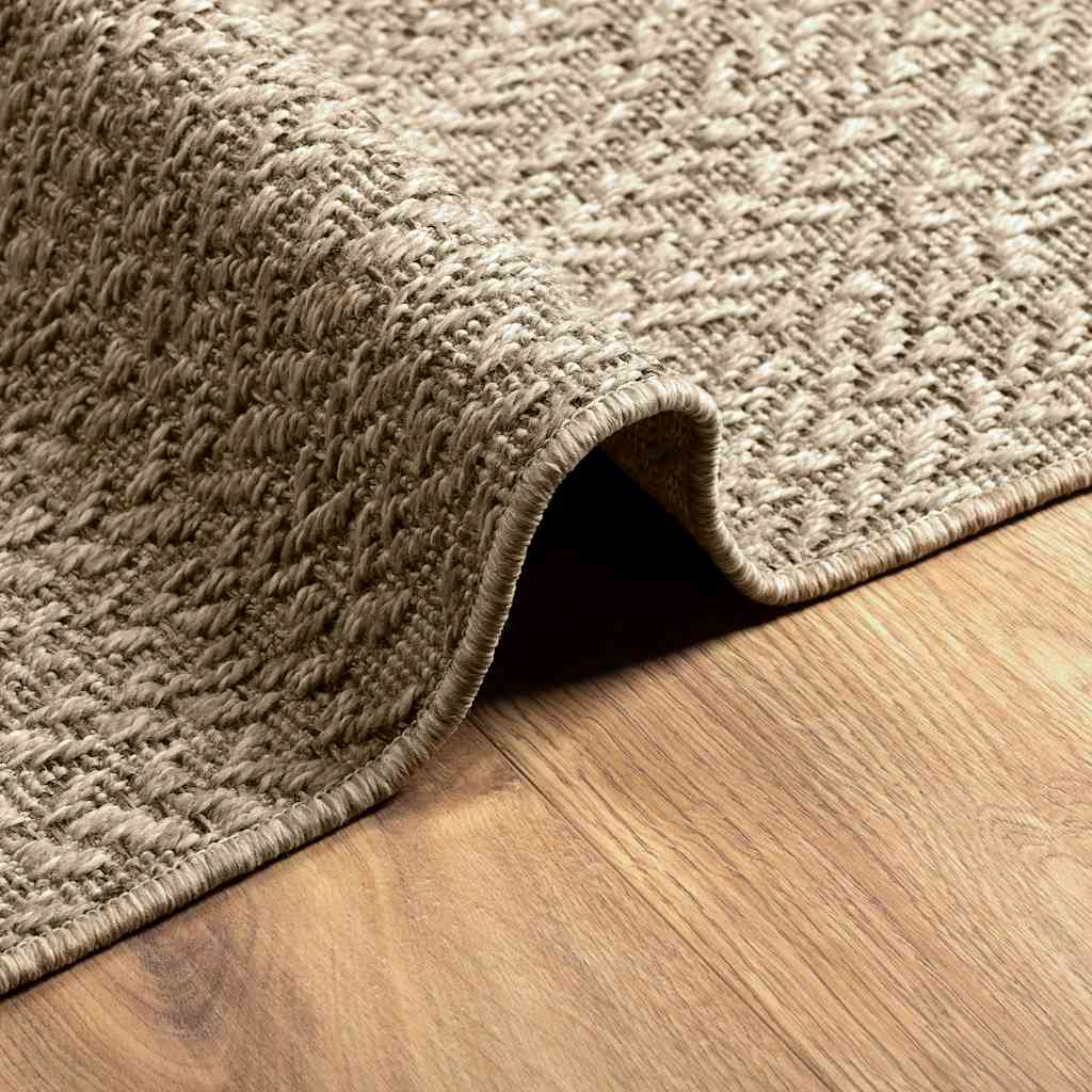 Teppe ZIZUR beige 160x230cm jute-utseende innendørs og utendørs
