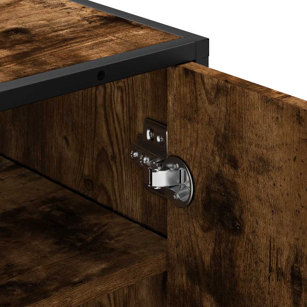 Skohylle røkt eik 48x38x97,5 cm konstruert tre