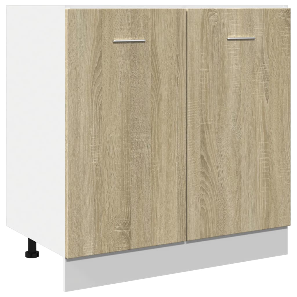 Bunnskap til vask "Lyon" sonoma eik 80x46x81,5 cm sponplate