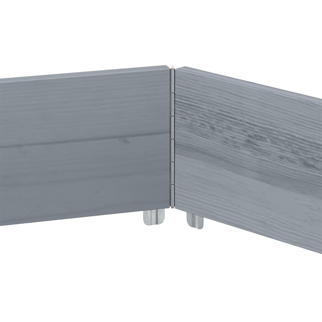 Høybed sekskantet grå 160x160 cm heltre furu