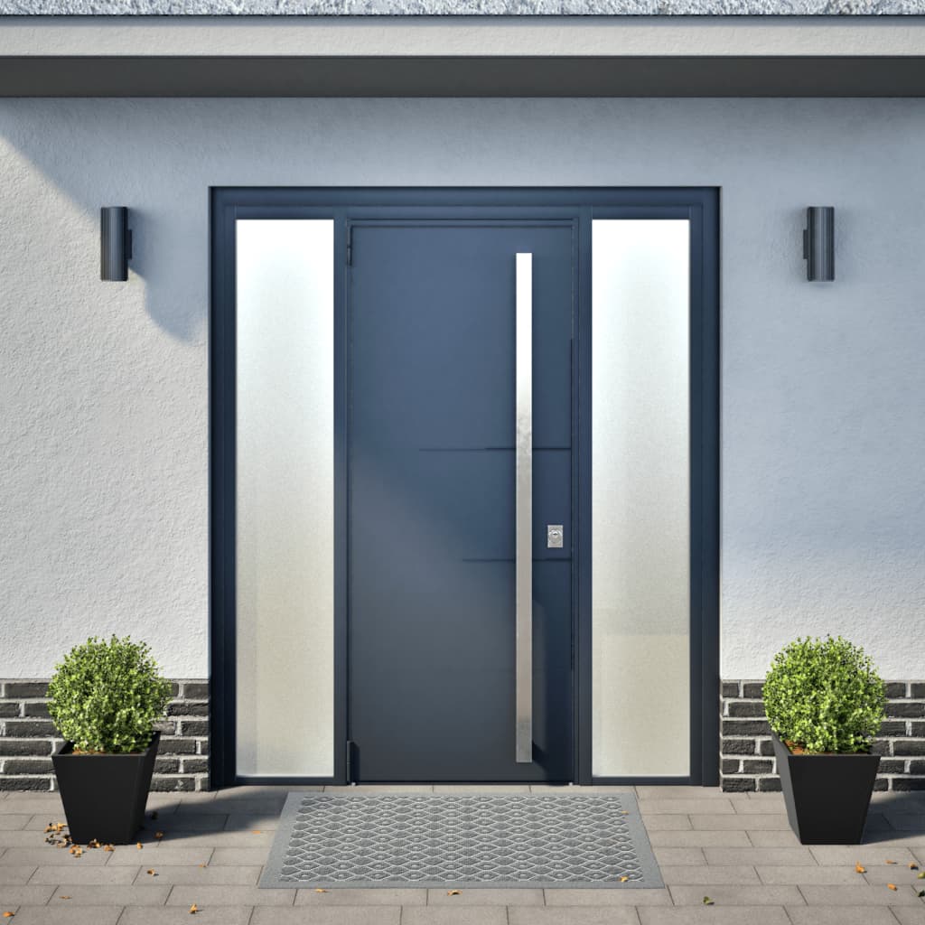 Plantekasser svart 2 stk 30x30x30 cm stål