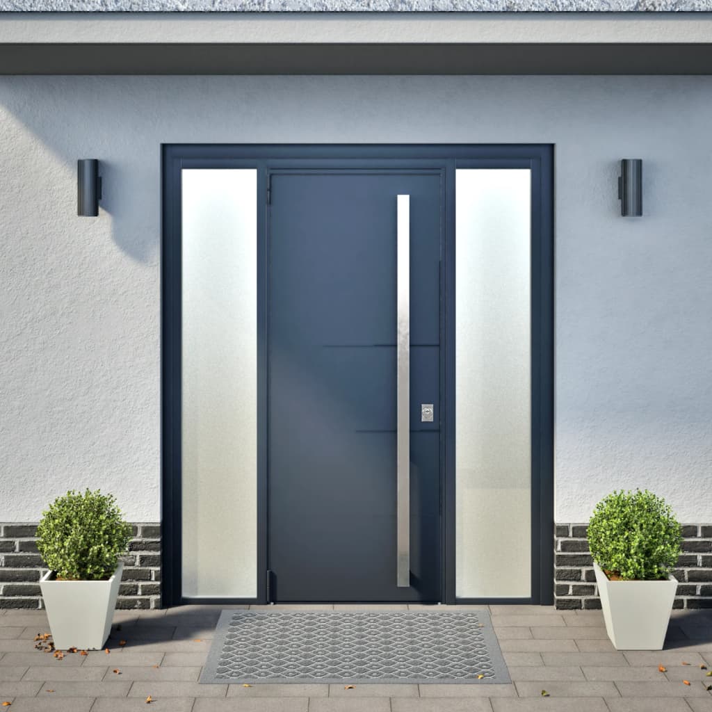 Plantekasser hvit 2 stk 30x30x30 cm stål