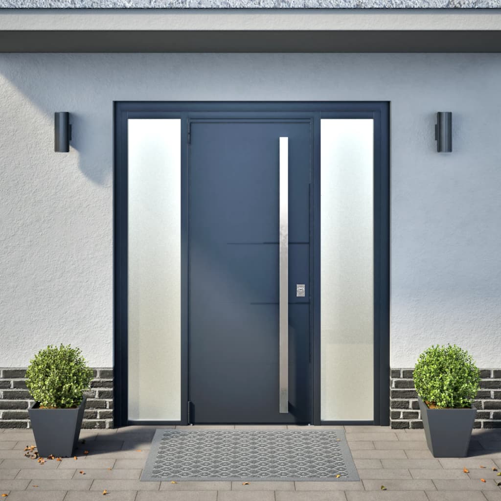 Plantekasser antrasitt 2 stk 30x30x30 cm stål