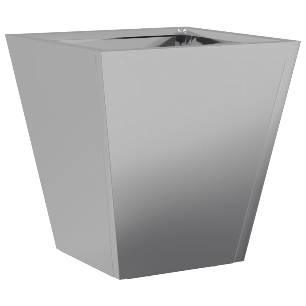 Plantekasser 2 stk 30x30x30 cm galvanisert stål