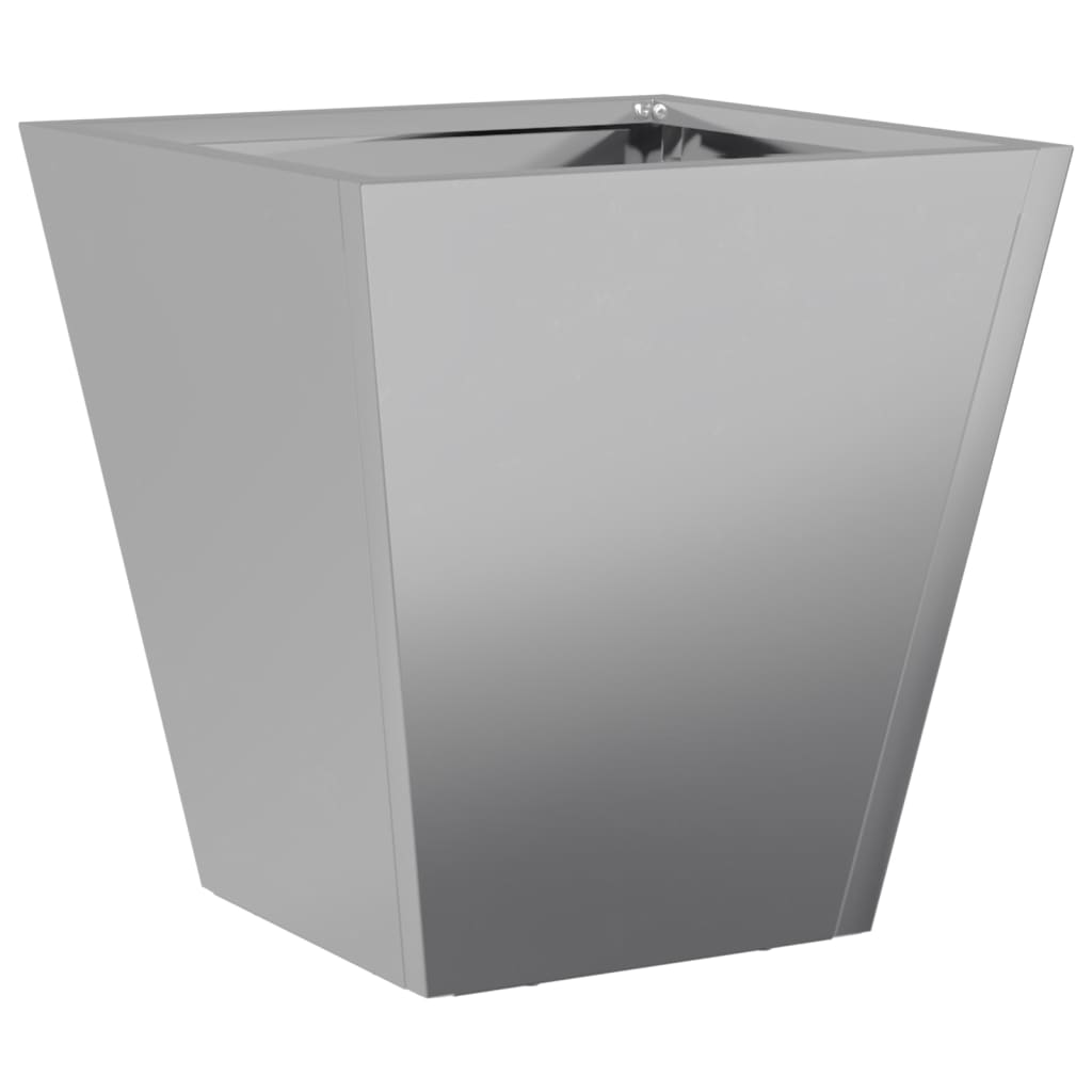 Plantekasser 2 stk 30x30x30 cm galvanisert stål