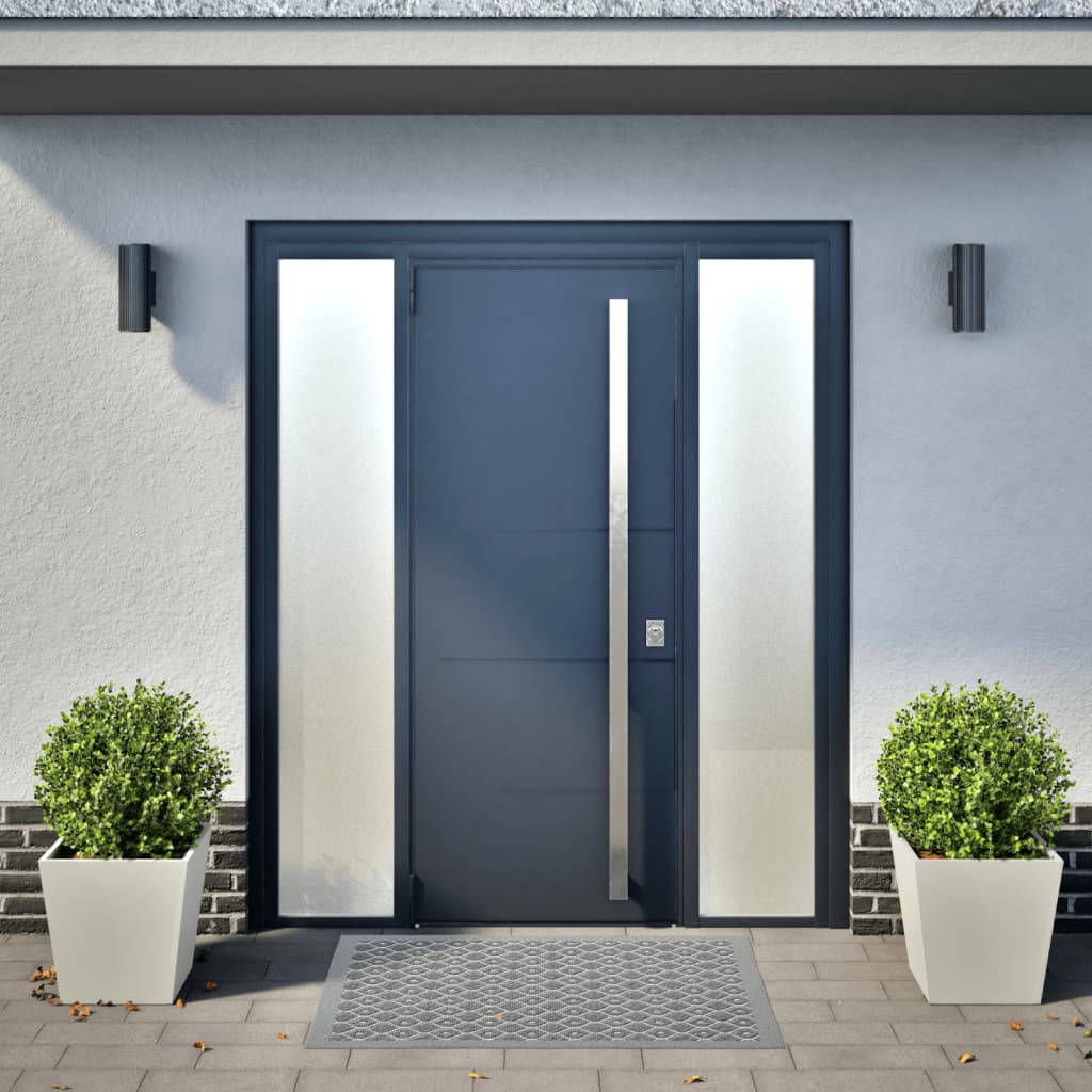 Plantekasser 2 stk hvit 40x40x40 cm stål