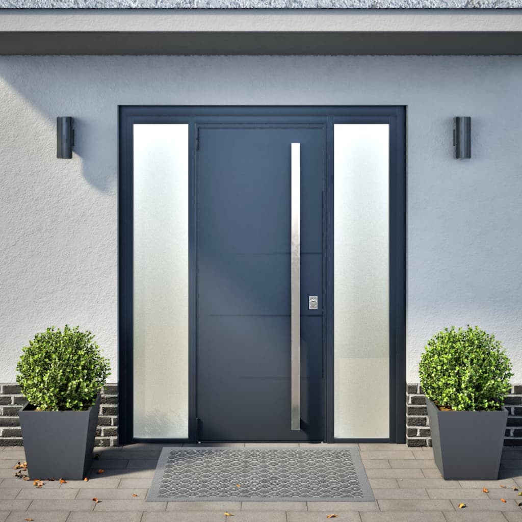 Plantekasser antrasitt 2 stk 40x40x40 cm stål